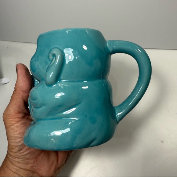 Meritage Turquoise Stoneware Buddha Mug - Picture 4 of 6